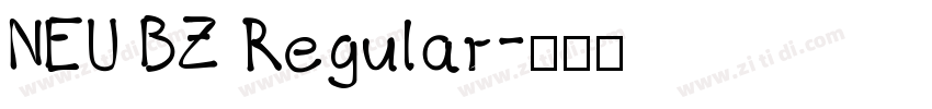 NEU BZ Regular字体转换
